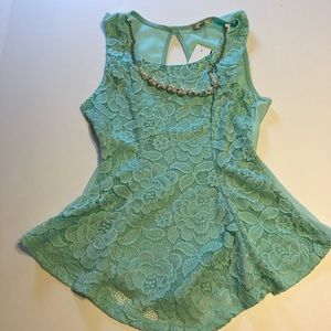 Peplum tank top